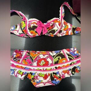 Betsy Johnson cute swim two piece